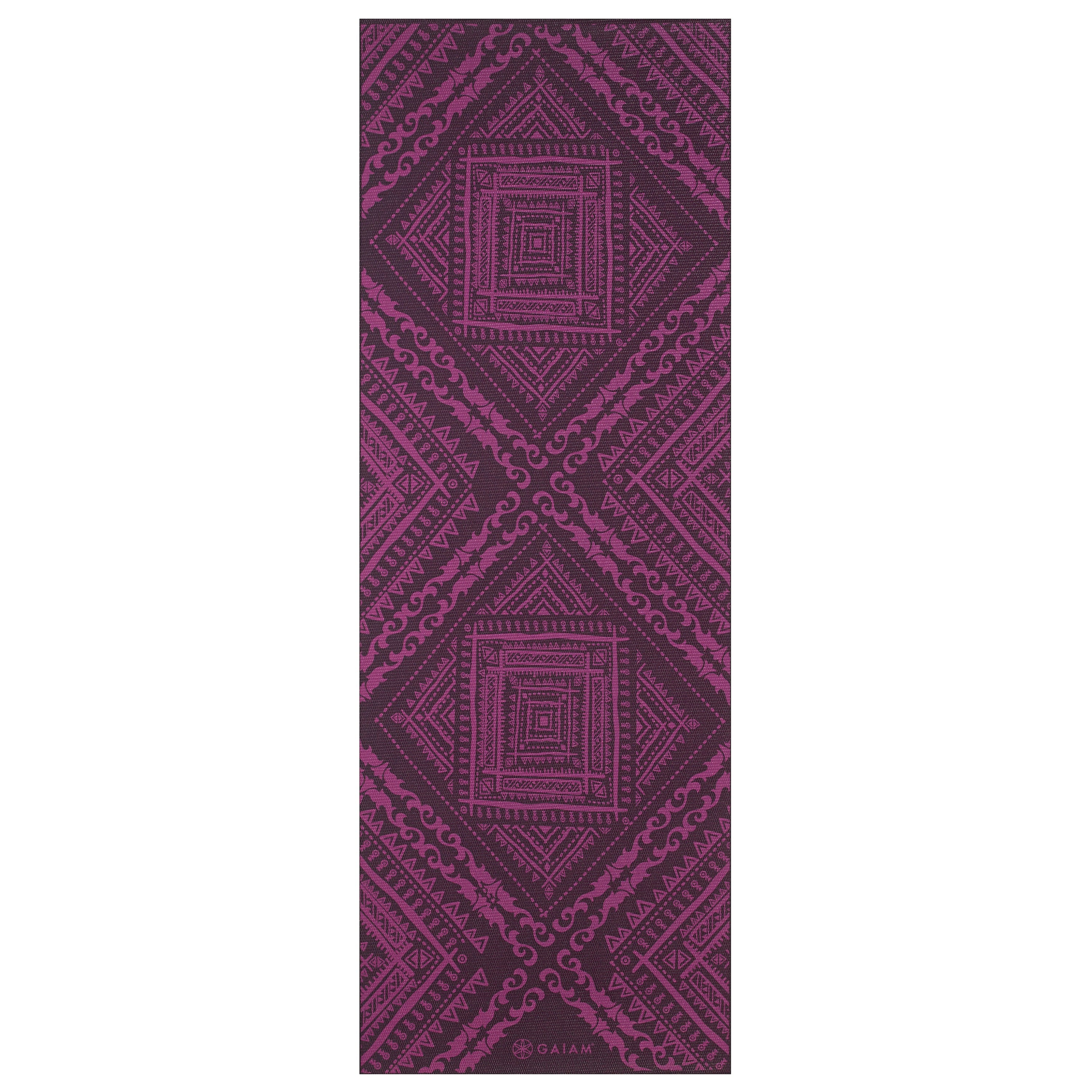 Gaiam Reversible Inner Peace Yoga Mat (6mm) Reverse flat
